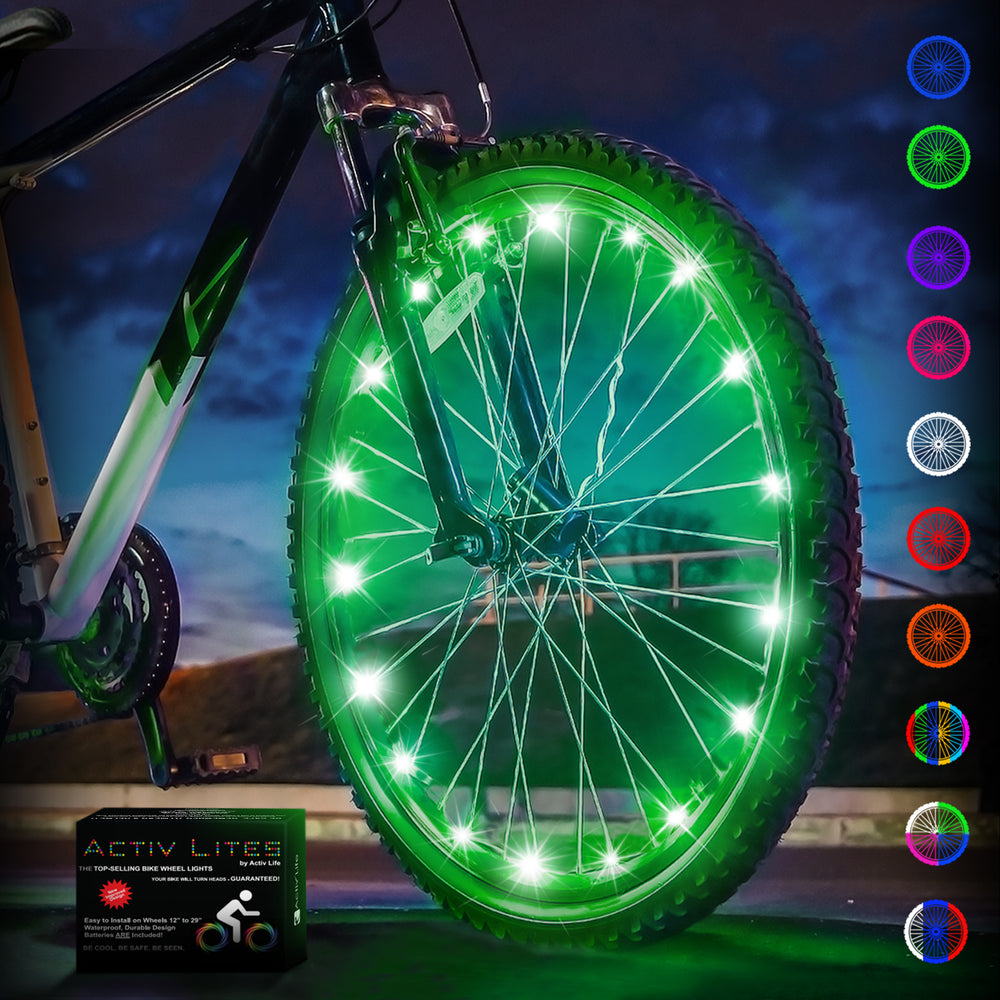 Green bike lights hot sale